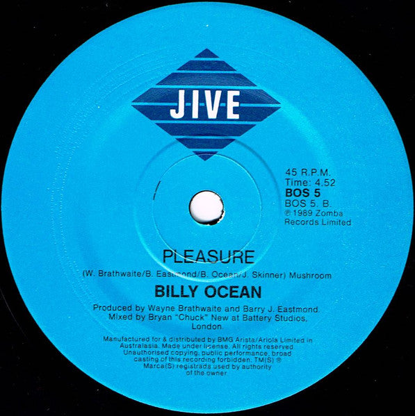 Billy Ocean : Licence To Chill (7", Single)