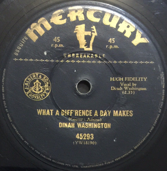 Dinah Washington : What A Diff'rence A Day Makes (7", Single)