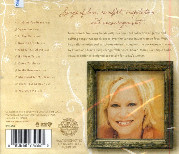 Sandi Patty : Quiet Hearts: Songs Of Restful Peace For Women (CD, Comp)