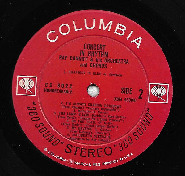 Ray Conniff And His Orchestra & Chorus : Concert In Rhythm (LP, Album, RE)