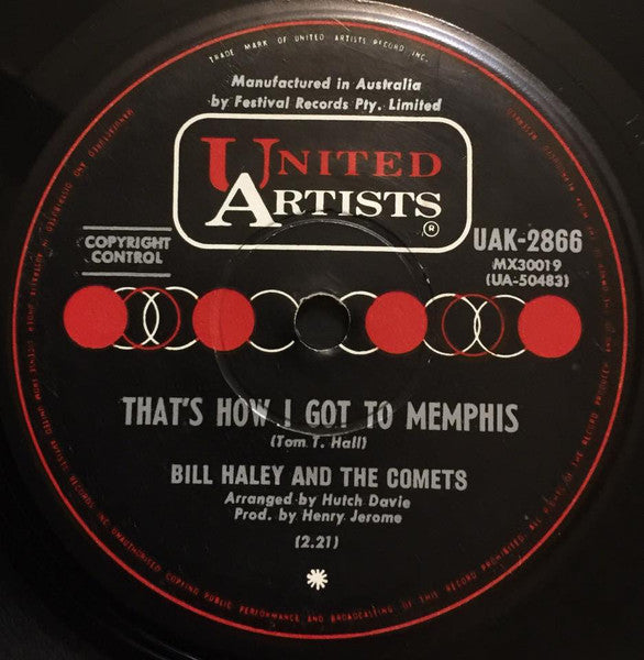 Bill Haley And His Comets : That's How I Got To Memphis / 'Ain't Love Funny' Ha! Ha! Ha! (7", Single)