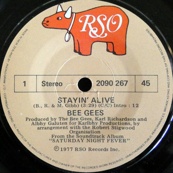 Bee Gees : Stayin' Alive (7", Single)
