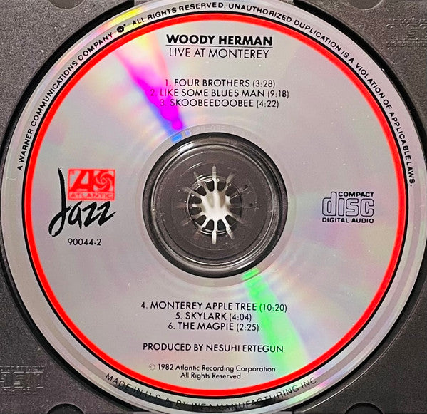 Woody Herman : Live At Monterey (CD, Album, RE)