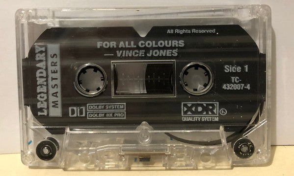 Vince Jones : For All Colours (Cass, Album, RE)
