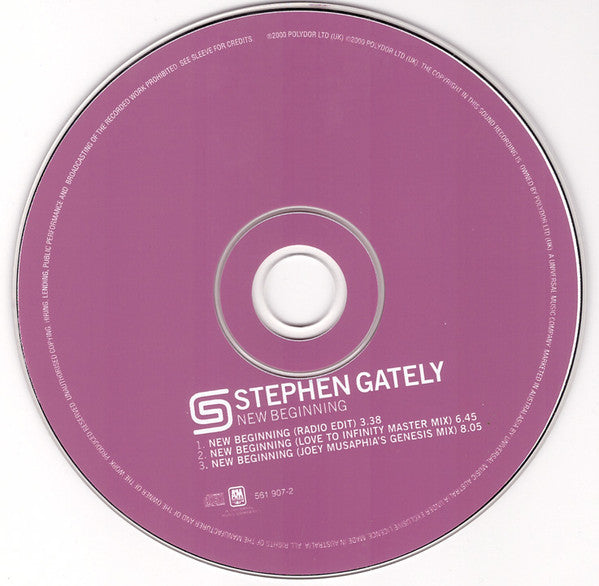 Stephen Gately : New Beginning (CD, Maxi, Car)