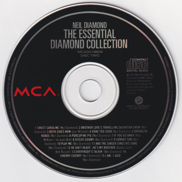 Neil Diamond : The Essential Diamond Collection (2xCD, Comp)