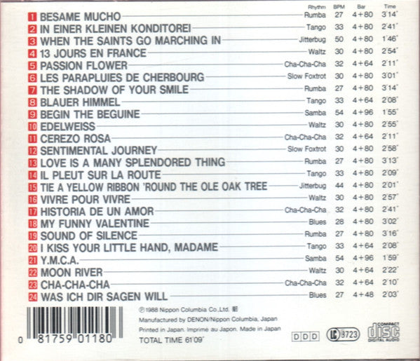 The Columbia Ballroom Orchestra : Let's Dance - I Kiss Your Little Hand, Madame (CD, Album)