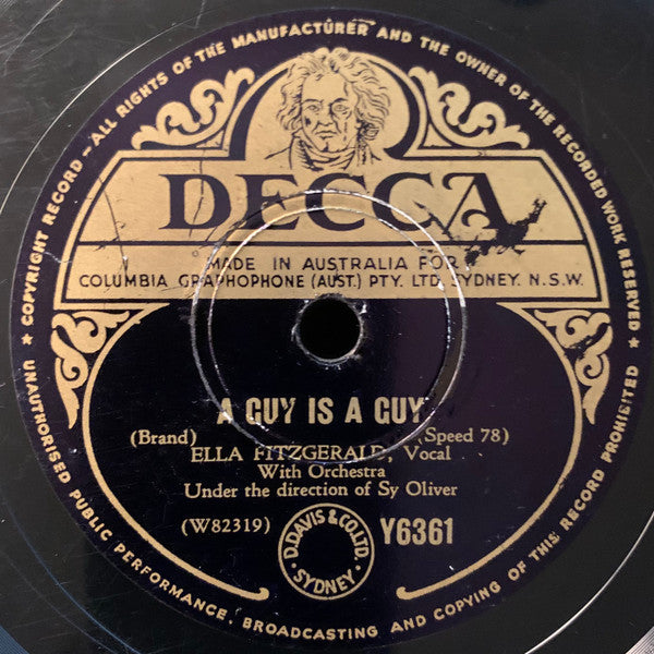 Ella Fitzgerald And Louis Armstrong : Oops! / A Guy Is A Guy (Shellac, 10")