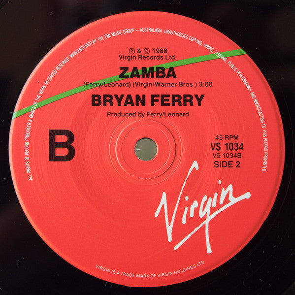 Bryan Ferry : Kiss And Tell (7")