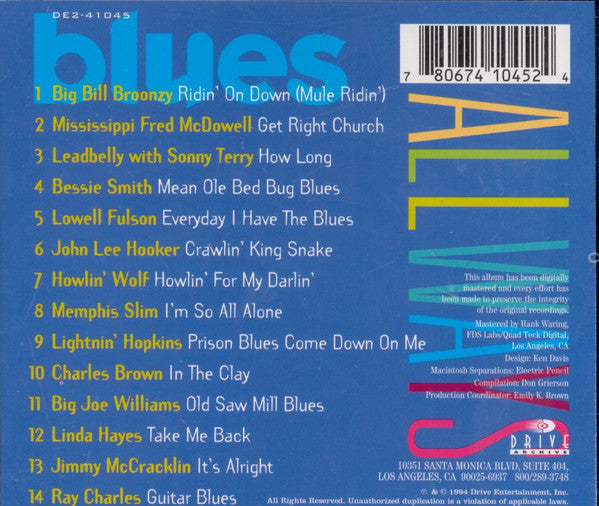 Various : Blues All Ways (CD, Album, Comp)