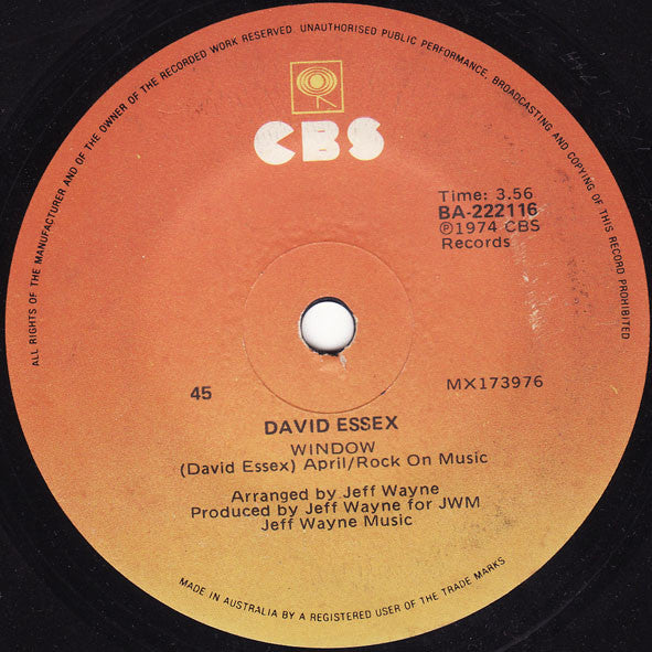 David Essex : Gonna Make You A Star (7", Single)