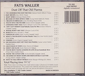 Fats Waller : Dust Off That Old Pianna (CD, Comp, Mono, RE, RM)