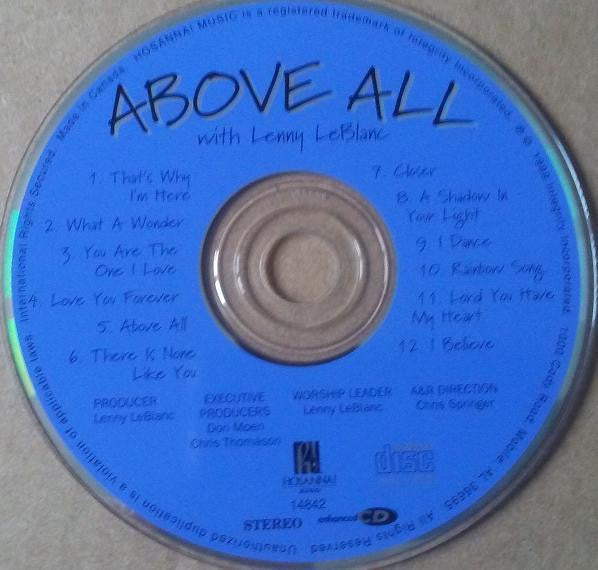 Lenny LeBlanc : Above All (CD, Album, Enh)