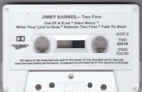 Jimmy Barnes : Two Fires (Cass, Album)