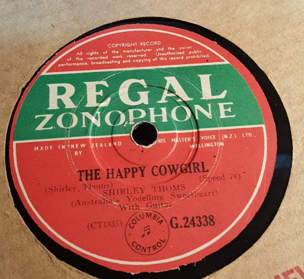 Shirley Thoms : Memories Of Home / The Happy Cowgirl (Shellac, 10")