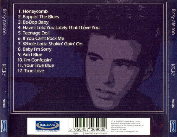 Ricky Nelson (2) : Ricky (CD, Album, RE)