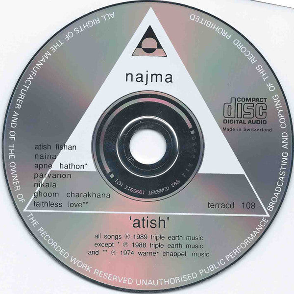 Najma : Atish (CD, Album)