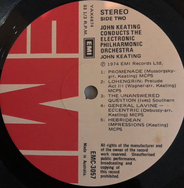 John Keating : John Keating Conducts The Electronic Philharmonic Orchestra (LP, Album)