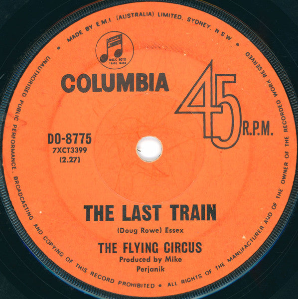 The Flying Circus : La La (7", Single, RP, Ora)