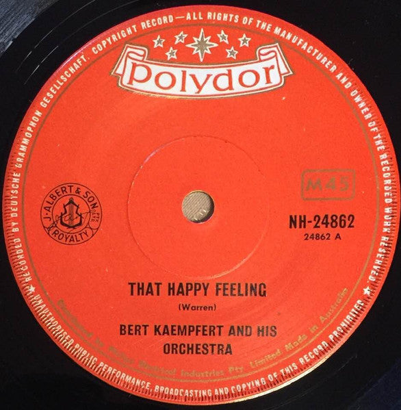 Bert Kaempfert & His Orchestra : That Happy Feeling (7", Single)