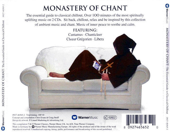Various : The Essential Guide To Classical Chillout: Monastery Of Chant (2xCD, Comp)