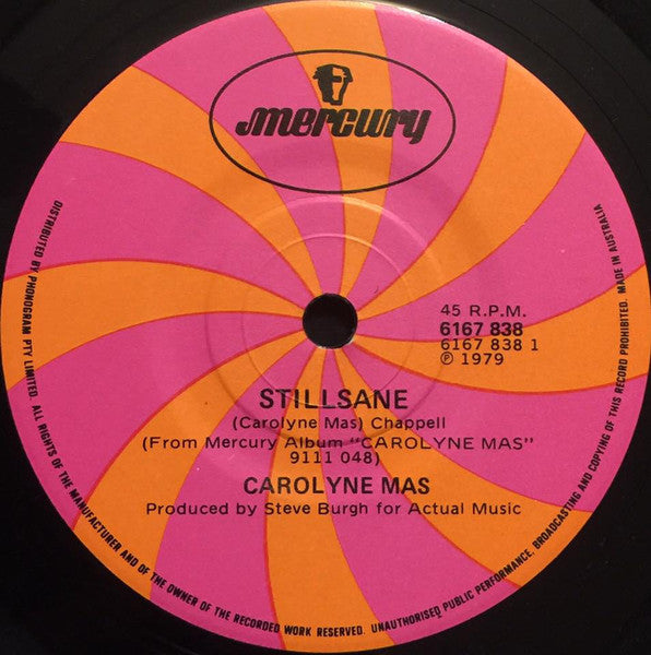 Carolyne Mas : Stillsane (7", Single)