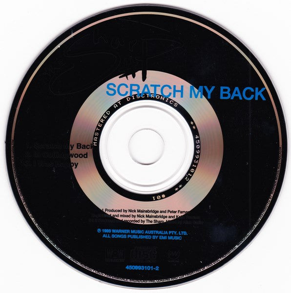 The Sharp : Scratch My Back (CD, Single)