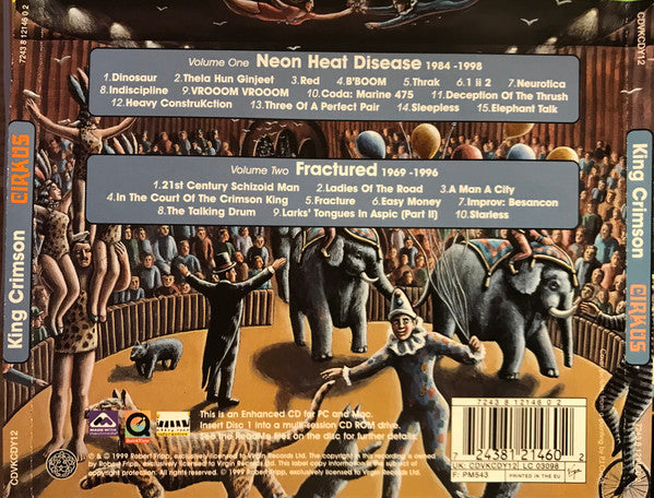 King Crimson : Cirkus (The Young Persons' Guide To King Crimson Live) (CD, Enh + CD + Comp)