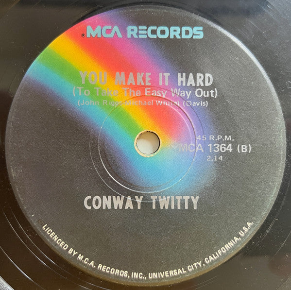 Conway Twitty : You've Never Been This Far Before (7", Single)