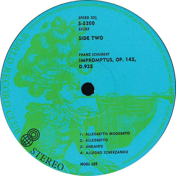 Schubert* : Piano Music / Vol. 1 (LP, Album, Club)