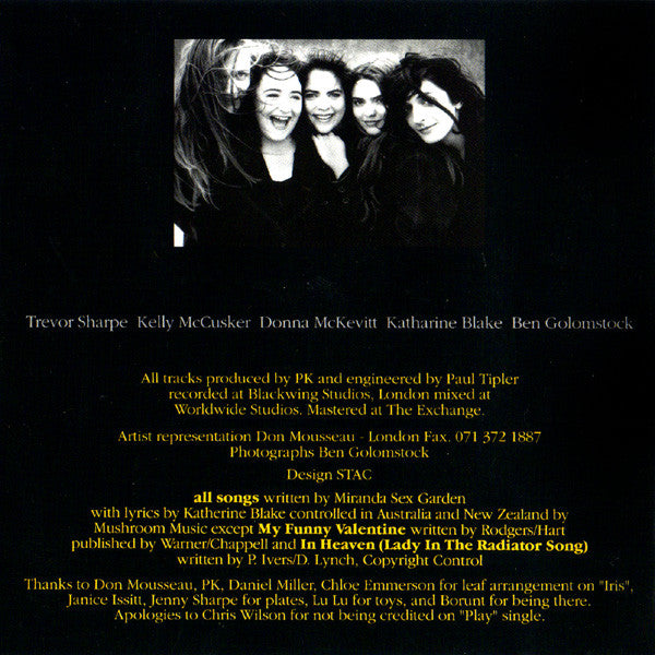 Miranda Sex Garden : Suspiria (CD, Album)