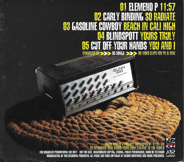 Various : Phase Five - NZ Music - Part 06 (CD, Comp, Enh, Promo)