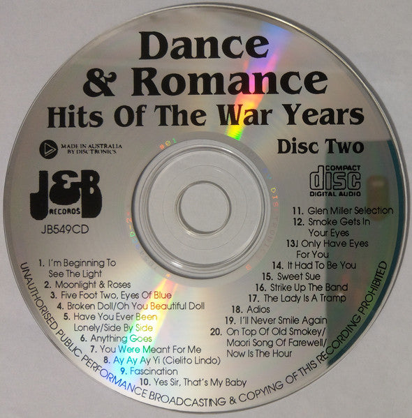 Various : Dance & Romance Hits Of The War Years (2xCD, Comp)