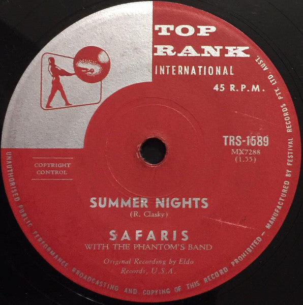 The Safaris : The Girl WIth The Story In Her Eyes (7", Single)