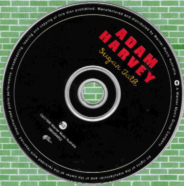 Adam Harvey : Sugar Talk (CD, Album)