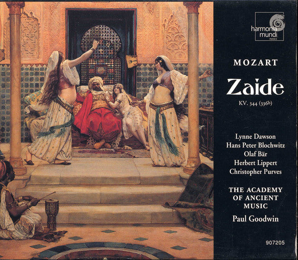 Wolfgang Amadeus Mozart - Lynne Dawson, Hans Peter Blochwitz, Olaf Bär, Herbert Lippert, Christopher Purves, The Academy Of Ancient Music, Paul Goodwin (2) : Zaide (CD, Album, O-c)