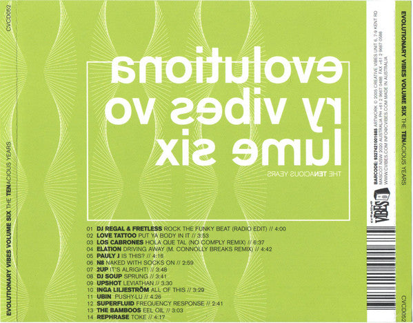 Various : Evolutionary Vibes Volume 6 - The TENacious Years (CD, Comp)