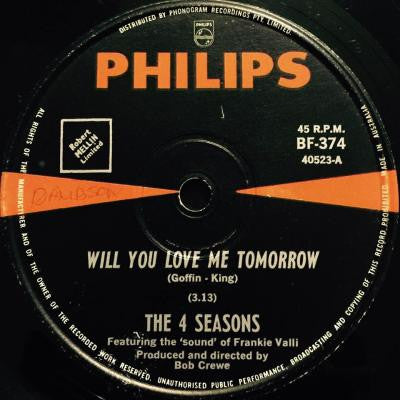 The 4 Seasons* : Will You Love Me Tomorrow (7", Single)