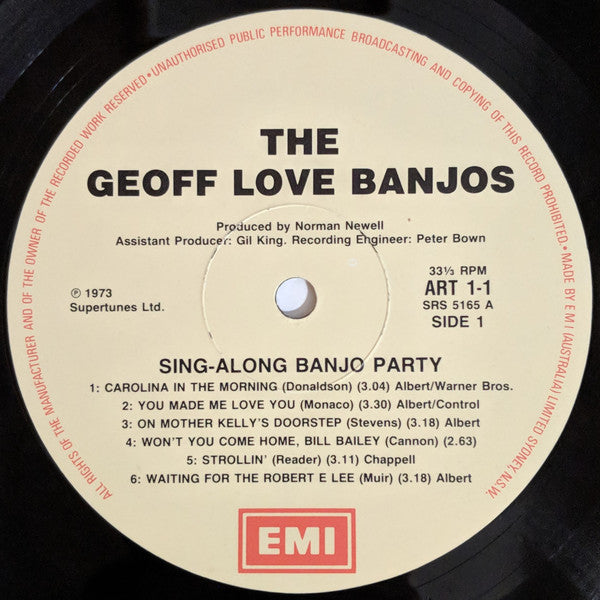 The Geoff Love Banjos : Sing-Along Banjo Party (2xLP, Comp)