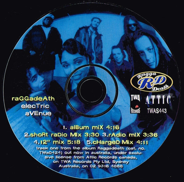Raggadeath : Electric Avenue (CD, Single)