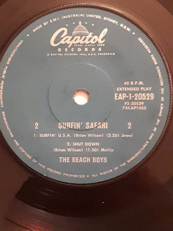 The Beach Boys : Surfin' Safari (7", EP)