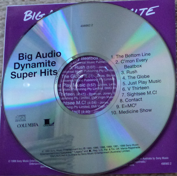 Big Audio Dynamite : Super Hits (CD, Comp)