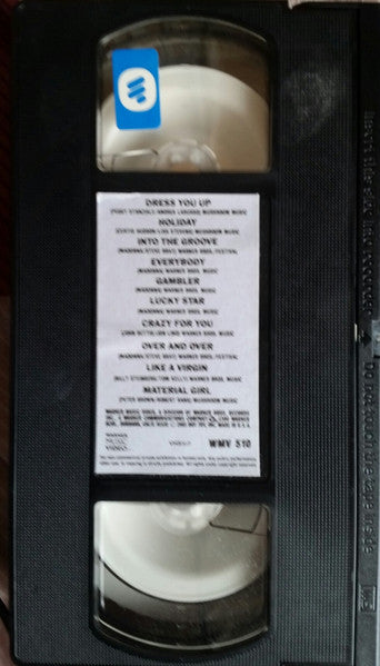 Madonna : Madonna Live (The Virgin Tour) (VHS, PAL)