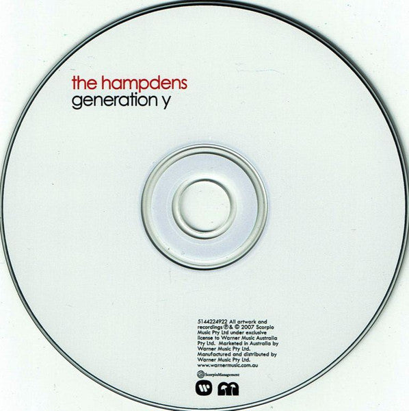 The Hampdens : Generation Y (CD, Single)