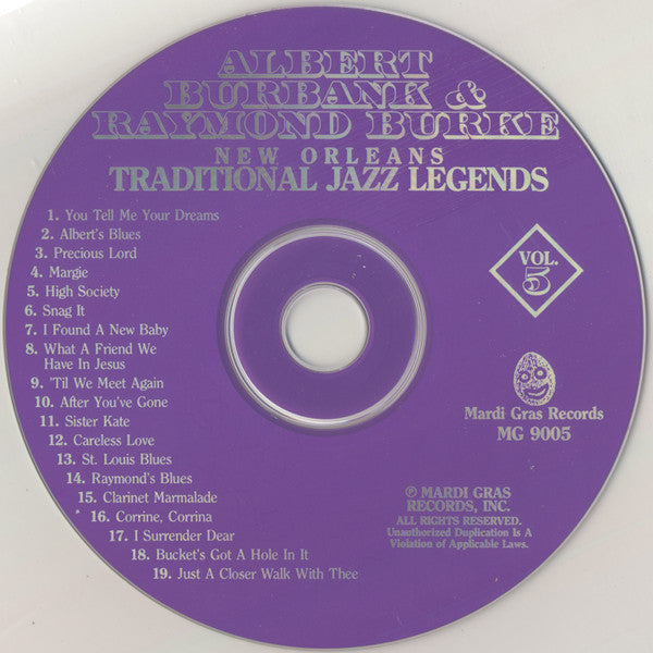 Albert Burbank & Raymond Burke : Creole Clarinet Greats! (CD, Comp)