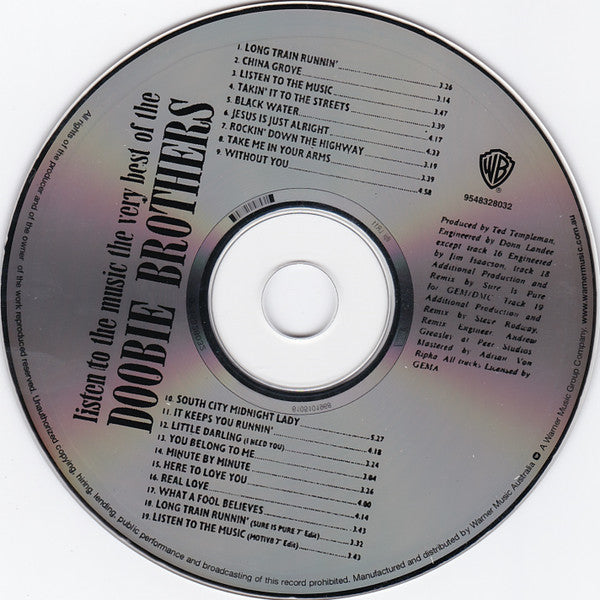 The Doobie Brothers : Listen To The Music · The Very Best Of The Doobie Brothers (CD, Comp, RE)
