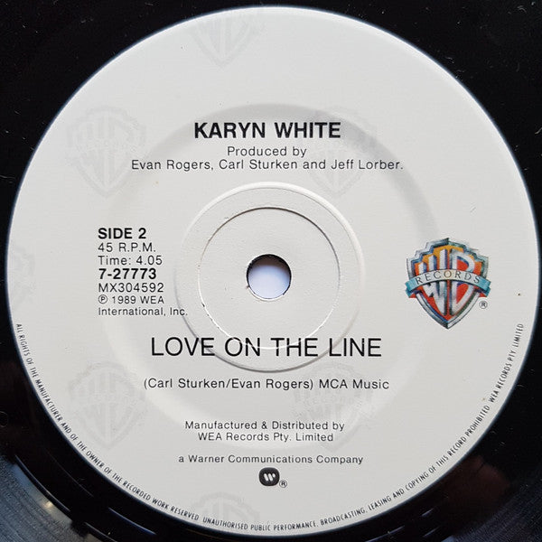 Karyn White : The Way You Love Me (7", Single)