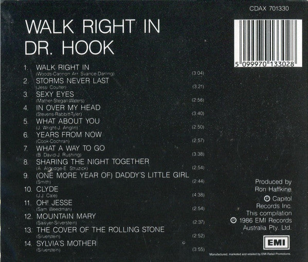 Dr. Hook : Walk Right In (CD, Comp)