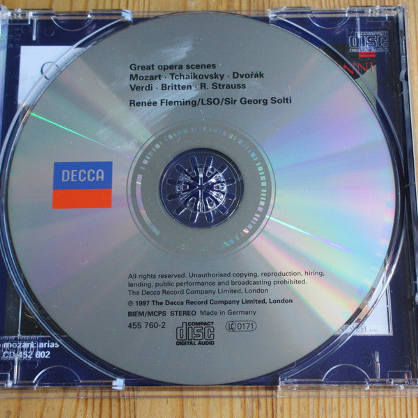 Renée Fleming, Sir Georg Solti*, London Symphony Orchestra : Great Opera Scenes (CD, RE)