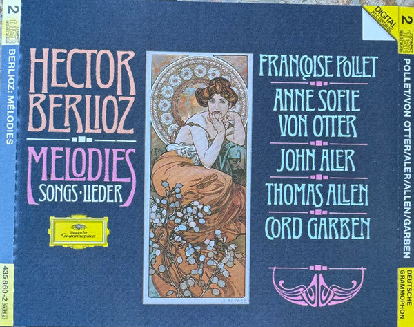 Hector Berlioz, Françoise Pollet, Anne Sofie Von Otter, John Aler, Thomas Allen, Cord Garben : Melodies = Songs = Lieder (2xCD)